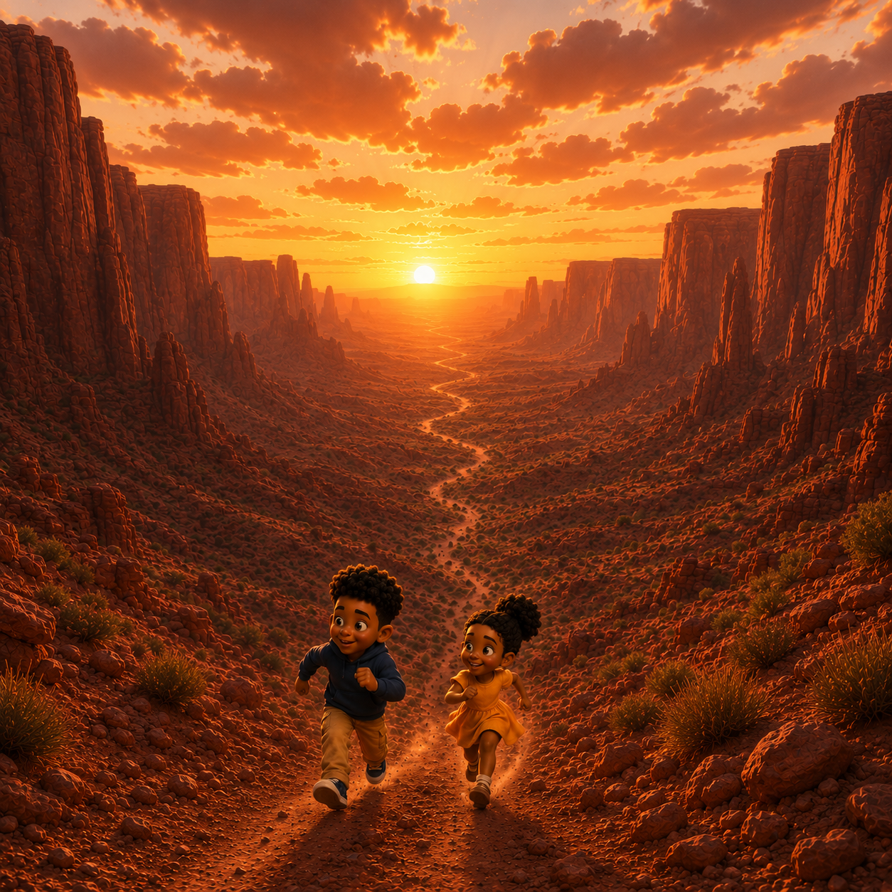 Animated character filmstrip